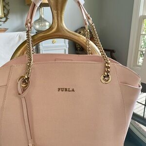 Furla Julia Tulip Saffiano Leather Tote